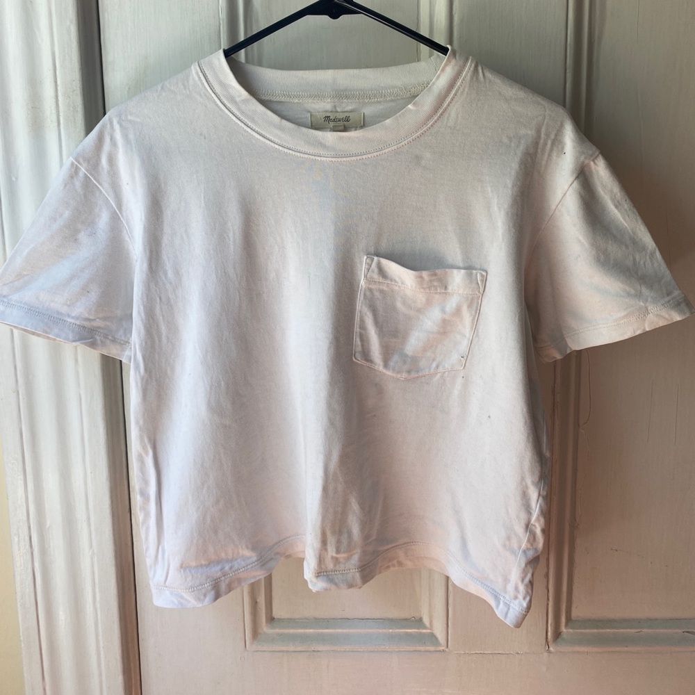 Madewell boxy crop tee